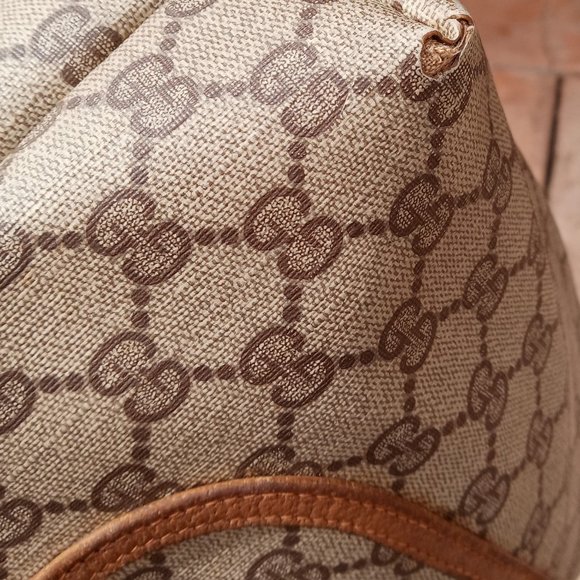 SALE! Vintage Gucci Sherry Line Guccissima Monogram Leather Tote Shoulder Bag - Picture 14 of 16